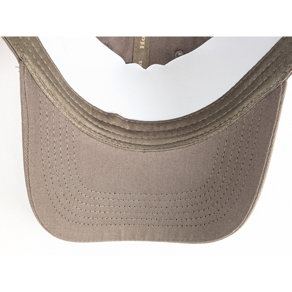 Hornady Baseball Cap Hat Brown Tan 100% Cotton Adjustable Strap Back Excellent - Picture 8 of 9